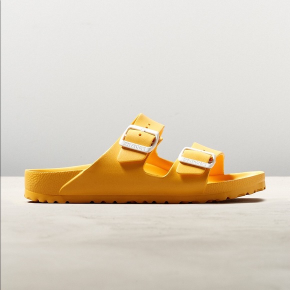 yellow waterproof birkenstocks